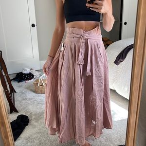 Free People maxi wrap skirt